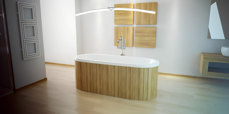 Luxus Badewanne Rechteckige Freistehende Wanne Badezimmer Wannen Acryl Weiß Oval