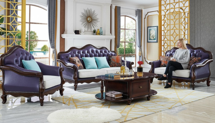 Luxus Sofagarnitur 3+2+1 Sitzer Klassischer Wohnzimmer Sofas Couchen