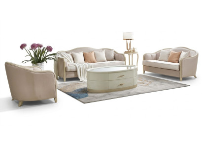 Klassische Sofagarnitur Couch Polster Möbel Designer Sofa Couchen