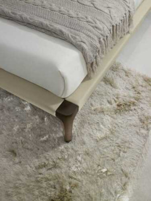 Moderne Doppelbett Schlafzimmer Beige Bett Möbel Holz Design Betten Prianera