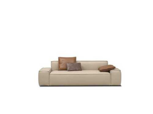 Wohnzimmer Sofa 3 Sitzer Couch Möbel Holz Beige Polster Möbel Sofa Couchen Neu