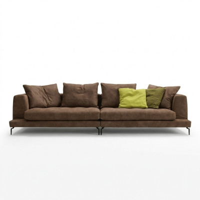 Sofa 4 Sitz Sofas Luxus Polster Ledersofa Luxus Couch Leder Viersitzer