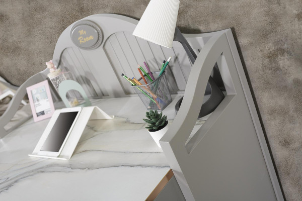 Kinderzimmer Möbel 5tlg Set Design Bett Nachttisch Kleiderschrank 
