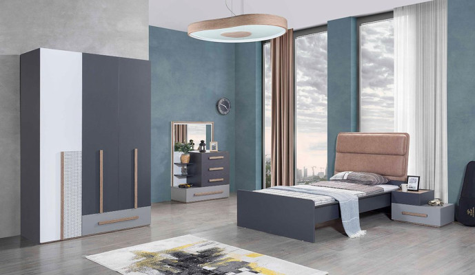 Schrank Modern Stil Schränke Regal Kleiderschrank Jugendzimmer Holz
