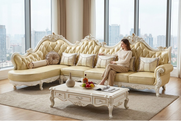 Klassische Chesterfield Couch Sofa Polster Garnitur Ecksofa Barock Ecke