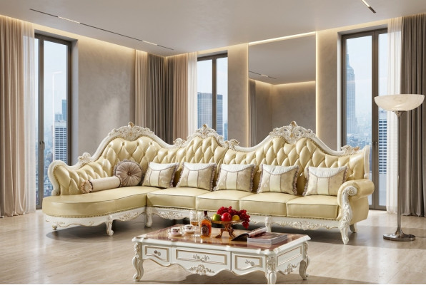 Klassische Chesterfield Couch Sofa Polster Garnitur Ecksofa Barock Ecke