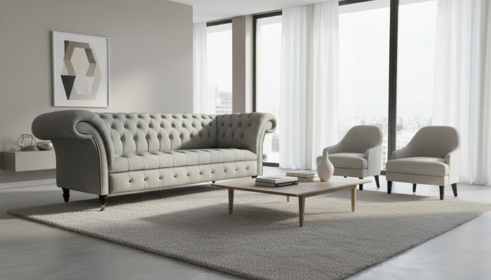 Design 2 Sitzer Sofas Lounge Sofa Textil Polster Stoff Luxus Couchen