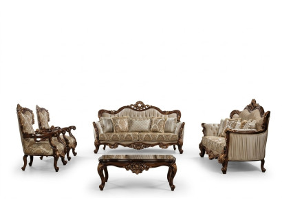 Chesterfield Sofagarnitur Couch Set mit Couchtisch Sofa Polster 5tlg.