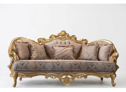 Dreisitzer Couch Polster Möbel Klassisches Sofa Französische Einrichtung