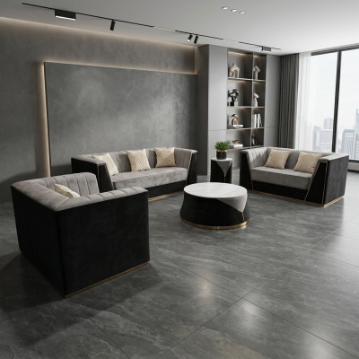 Medusa Sofagarnitur Möbel Couch Set 4tlg. Komplette Garnitur Couchtisch