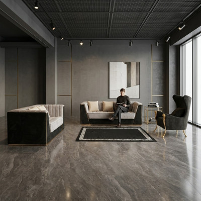 Wohnzimmer 3tlg. Sofagarnitur 3+2+1 Sitzer mit Weichem Stoffbezug Relax