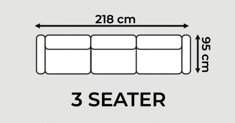 Dreisitzer Couch Polster Möbel Samt Couch Stoff Sofa 218cm Couchen