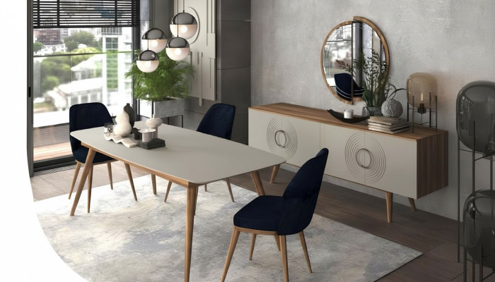 Essgruppe Luxus Tisch Mit Stühlen Esszimmermöbel Moderner Esszimmerset