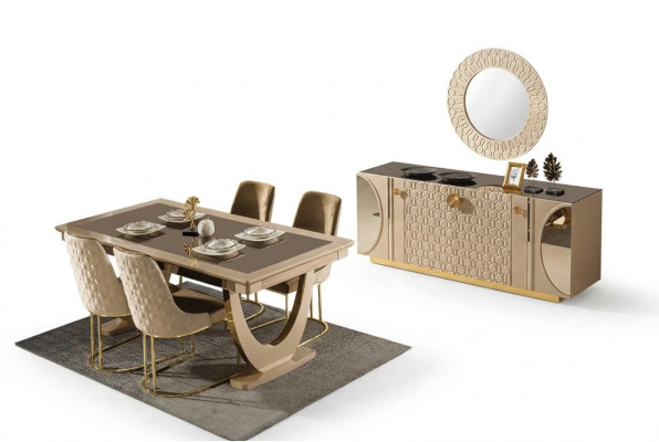 Ein wunderbares Set für ein Esszimmer im zeitgenössischen Stil