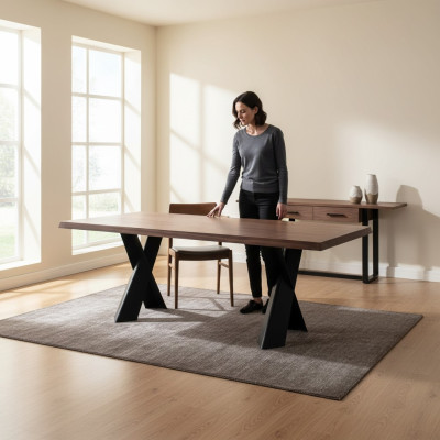 Esstisch Tisch Holz Möbel Design Esszimmer Tische Design Holztisch 220x100cm