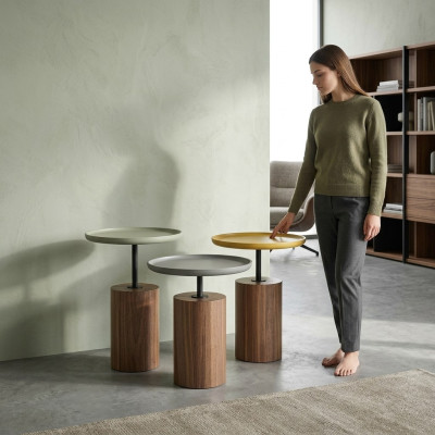 Design Couchtische Kaffeetische Rund Tisch Holz Tische Wohnzimmer Neu