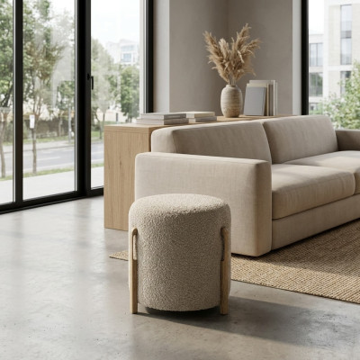 Hocker Rund Pouf Fußhocker Hocker Polsterhocker Sitzhocker Hocker 