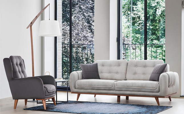 Sofa Couch 3+1 Sitz Sofagarnitur Couchen Polster Möbel Sofas Set Gruppe