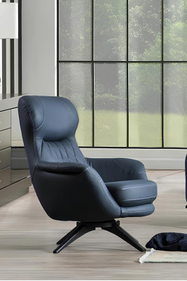 Sessel 1-Sitzer Komfortabler moderner Stil mittelweich Blau Luxuriös