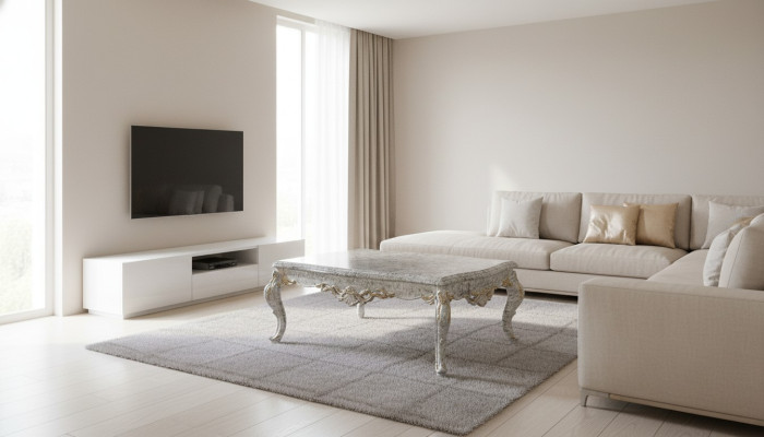 Königlicher Couchtisch Tisch Gold Tische Barock Rokoko Couchtische