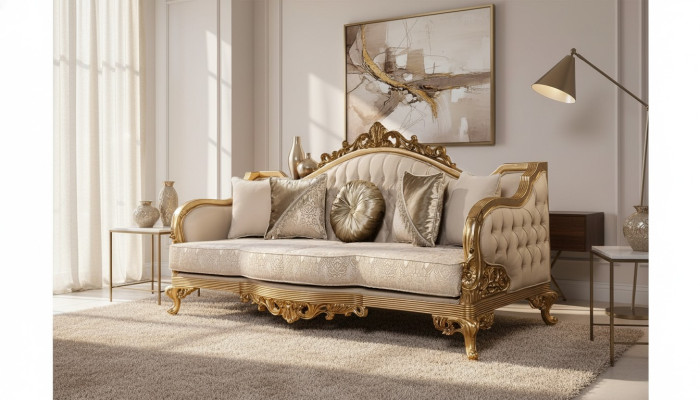 Klassische Designer Couch Club Möbel Couchen 3+1 Sitzer Sofagarnitur