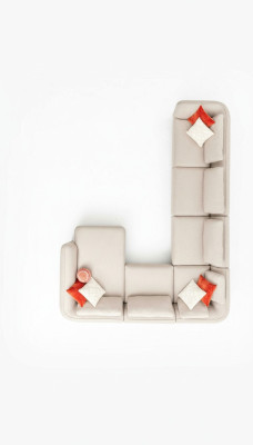 Ecksofa U Form Polstersofa Modern Luxus Wohnzimmer Ecksofa Wohnlandschaft