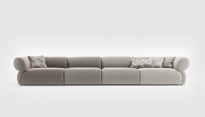 Italienische Möbel big Sofa Couch 6 Sitzer Italienische xxl Couchen Sofas Textil