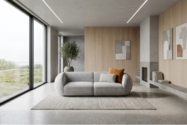 Designer Sofa Couch 3 Sitzer Polstermöbel Couchen Möbel Textil Stoff