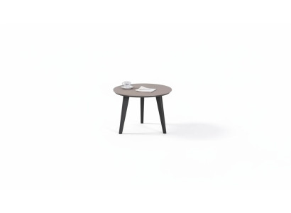 Designer Holzmöbel Couchtisch Arbeitszimmer Modern Rund Tisch Büromöbel