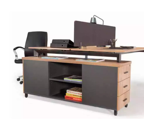 Schreibtisch 6 Schubladen Moderne Arbeitszimmer Möbel Holztisch Luxus