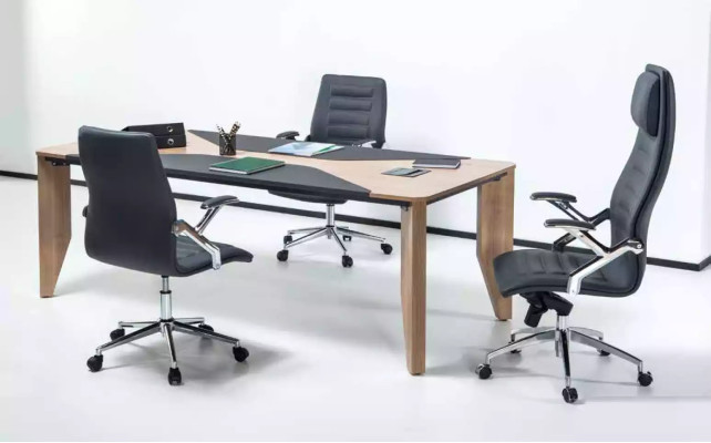 Konferenztisch Büro Möbel Einrichtung Bürotisch 220x100 cm Konferenztisch