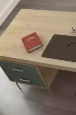 Modern Designer braun Luxus Schreibtisch Büromöbel Holz Tische Neu