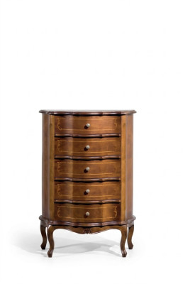 Klassische Braune Holzkommode Schubladen Konsole Luxus Möbel Anrichte