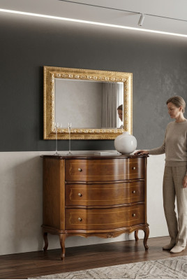 Klassische Kommode Braune Anrichte Kommoden Luxus Möbel Sideboard konsole
