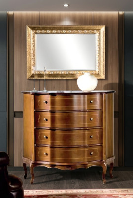 Klassische Kommode Braune Anrichte Kommoden Luxus Möbel Sideboard konsole