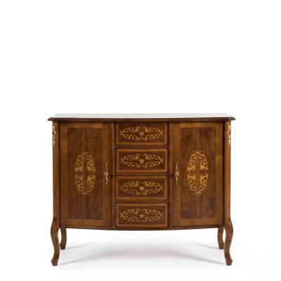 Klassische Braune Luxus Wohnzimmer Kommode Ablage Konsole Möbel Neu