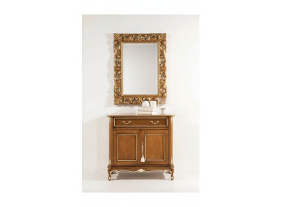 Wohnzimmer Möbel Braune Anrichte Holz Sideboard Zweitürig Schublade