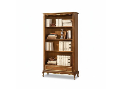 Bücherregal für das Wohnzimmer Klassische braune Möbel Holzregale