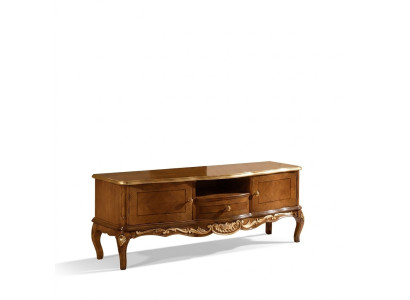 Exklusives TV Regal Holz klassischer Schrank Sideboard Lowboard Möbel