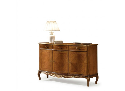 Klassisch braune Wohnzimmermöbel hochwertiges Sideboard Kommode Sideboards