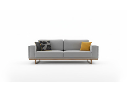 Dreisitzer Sofa 3 Sitzer Stoffsofa Sofas Modern Grau Stoff Couch Neu