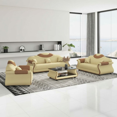 Komplette Couchgarnitur Sofagarnitur 3tlg Sofas Ledersofas Sofa Braun