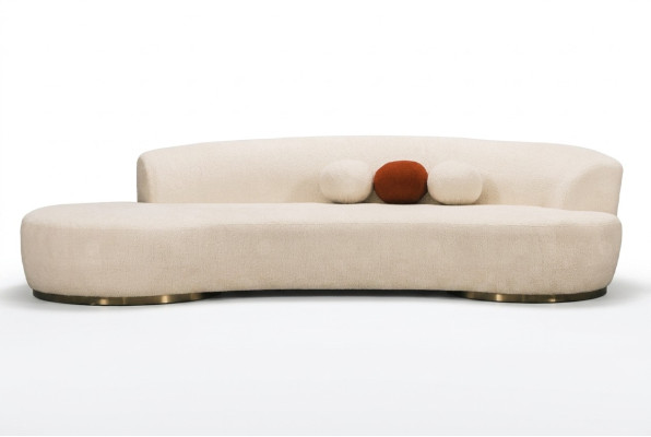 Polstersofa Dreisitzer Couch Sofa 3 Sitzer Stoffsofa Moderne Weiß