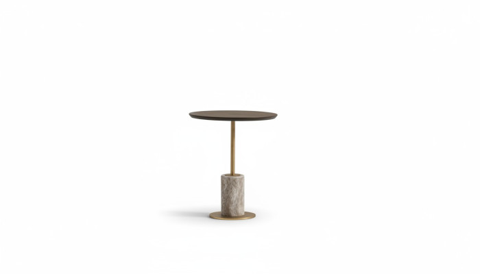 Beistelltisch Kaffeetisch Sofatisch Couchtisch Holz Braun Rund Tisch