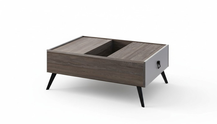 Couchtisch Sofatisch Holz Beistelltisch Kaffeetisch Grau Wohnzimmer