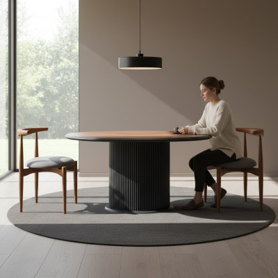 Essgruppe Komplette Esszimmer Esstisch Stühle 5tlg Braun Klassischе