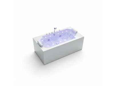 Whirlpool LED Wanne Spa Indoor Badewanne Whirlwanne Hydrotherapie