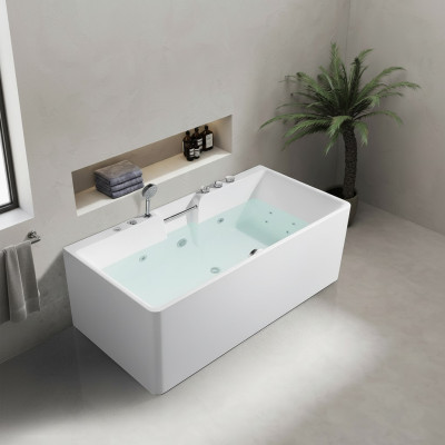 Whirlpool Badewanne Wanne Luxus Wannen Badewannen Relax mit Griff 150x80