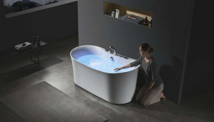 Acryl Whirlwanne Indoor Whirlpool Badewanne Home Spa Weiß