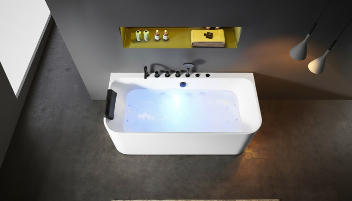 Acryl Whirlwanne Indoor Whirlpool Badewanne Home Spa Weiß